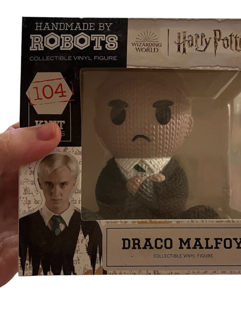 Harry Potter Draco Malfoy 5”Vinyl Figure #104 Handmade by Robot Wizarding World
